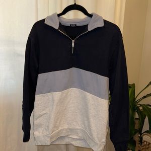 quarter-zip oversized brandy melville sweatshirt